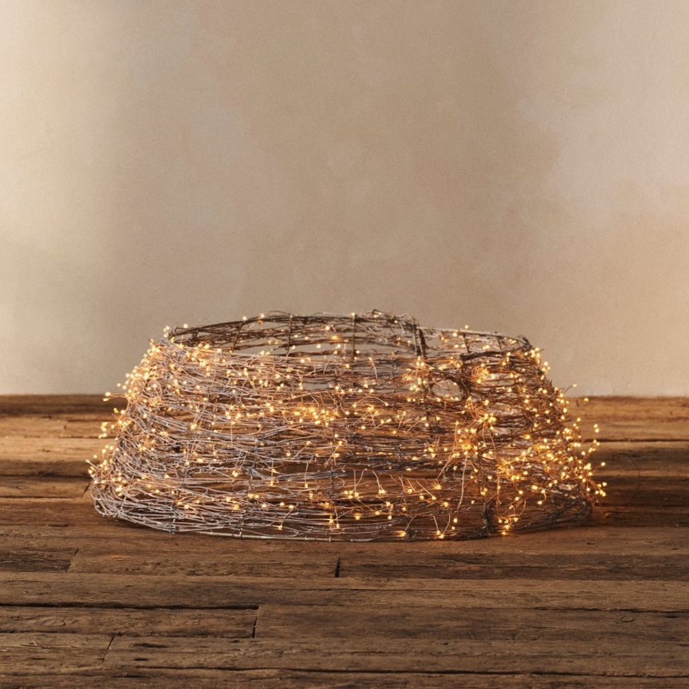 Anthropologie rattan tree skirt